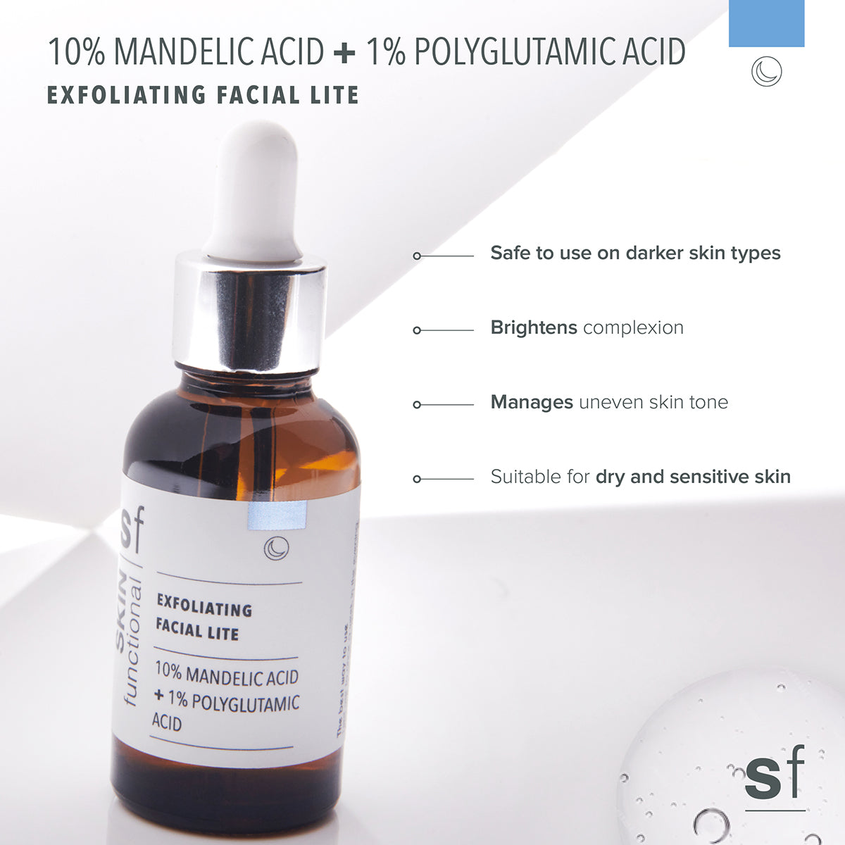 10% Mandelic Acid + 1% Polyglutamic Acid Exfoliating Serum