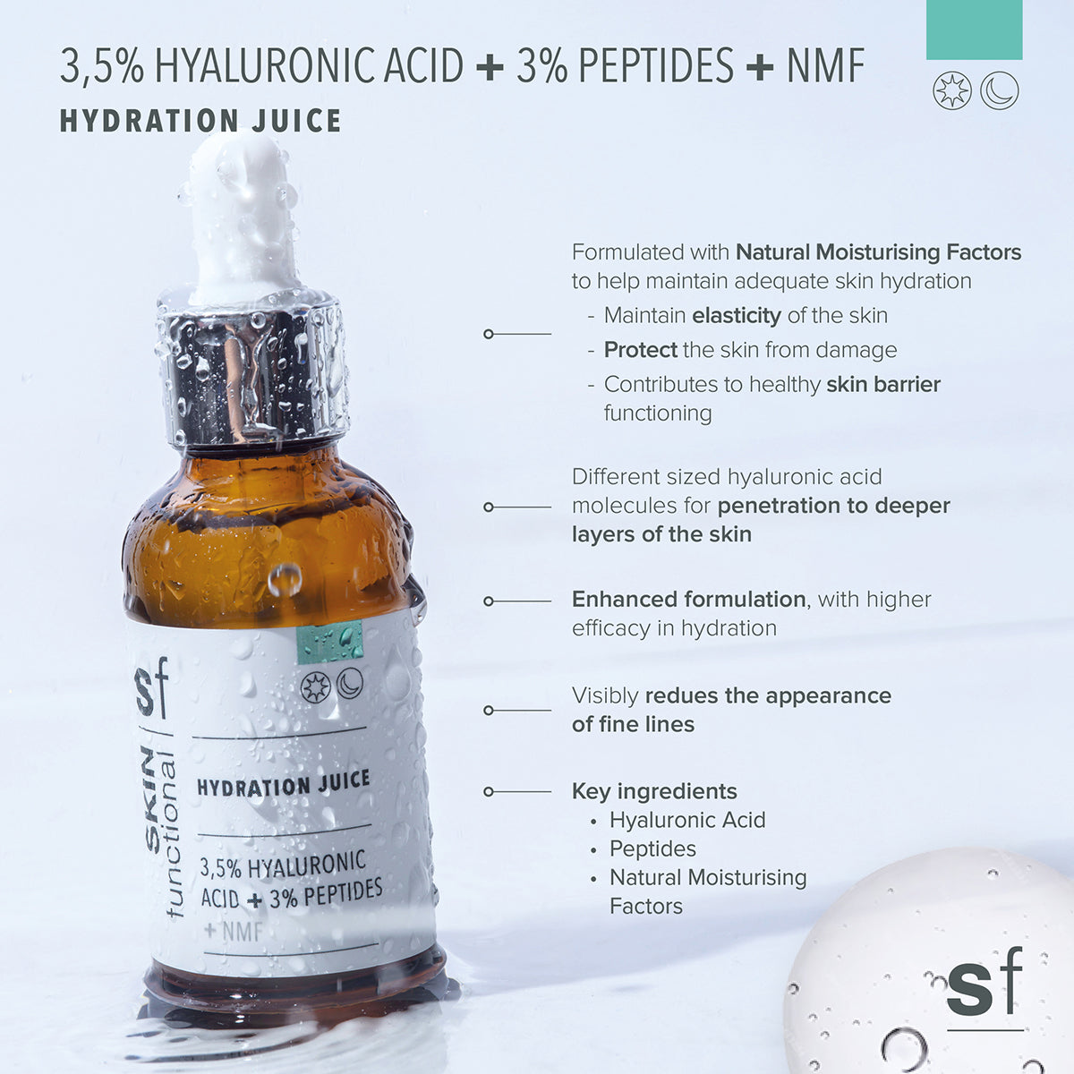 3,5% Hyaluronic Acid + 3% Peptides + NMF Serum