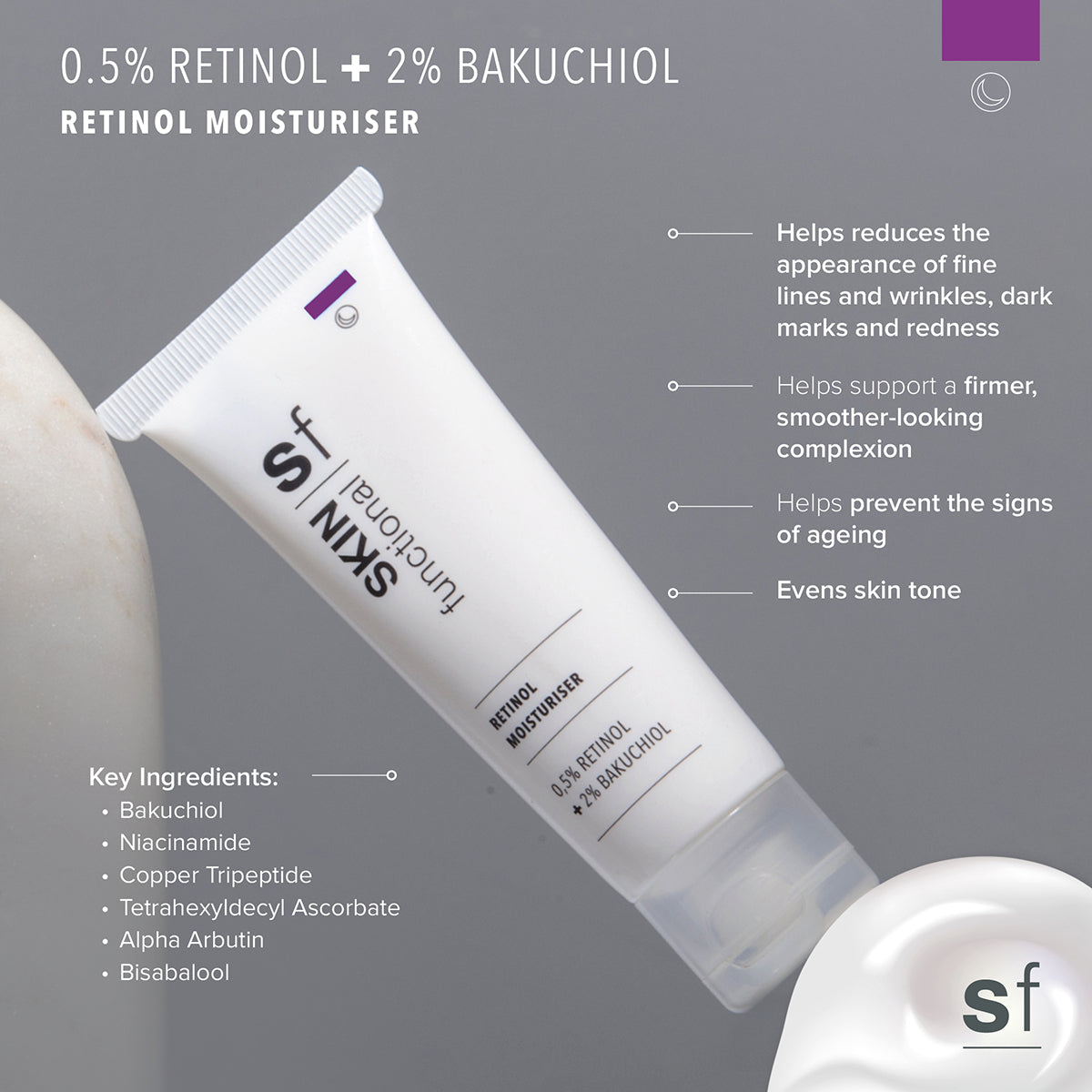 0,5% Retinol + 2% Bakuchiol Moisturiser