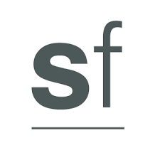 Logo with 'Sf' on a white background
